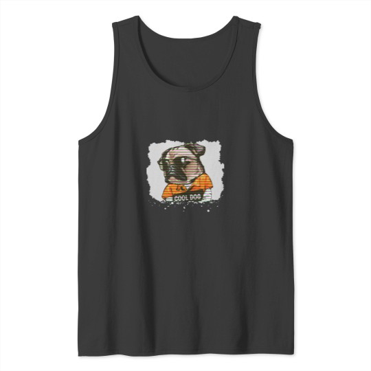 Discover Funny Pug Dog Quotes Cool Dog Drawing Tank Top