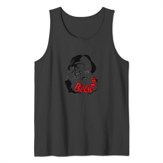 Discover 1980S Nostalgic Vintage Christmas Believe In Santa Tank Tops