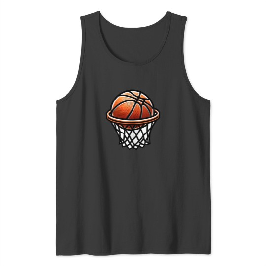 Discover Simple Basketball Design Tank Tops