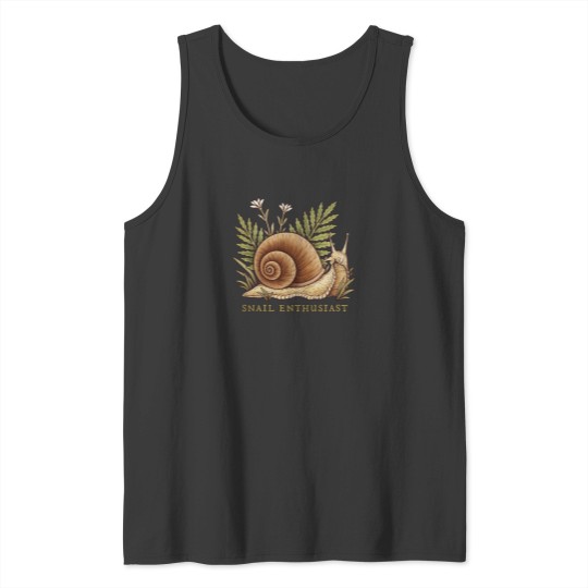Discover Cute Snail Cottagecore Tank Top