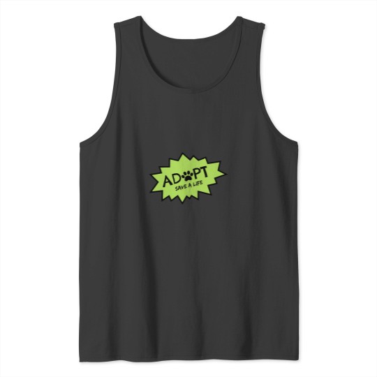 Discover Adopt. Save a Life. Tank Tops