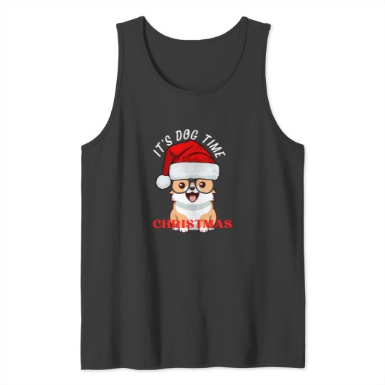 Discover Its Dog Time Christmas Tank Tops