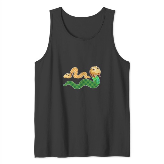 Discover Drawing of Snakes with Clothes for Snakes lovers Tank Tops