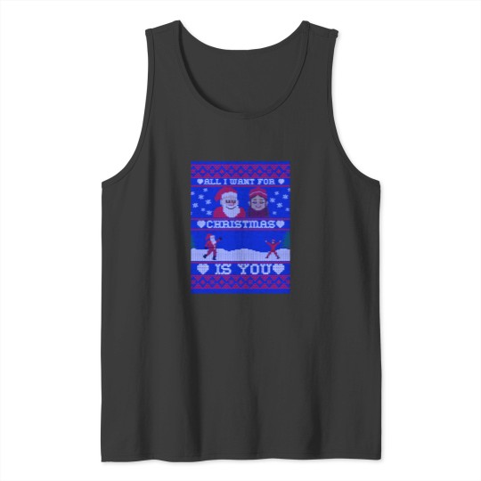 Discover All I Want For Christmas Is You - Romantic Santa Claus Tank Tops