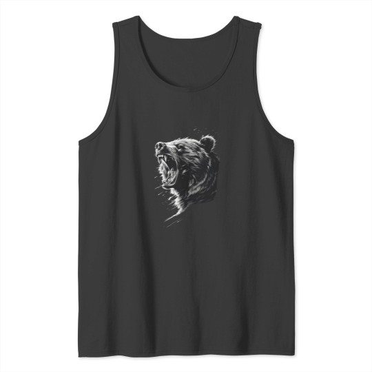 Discover Grizzly Bear Gateway To Mountains Tank Tops