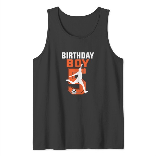 Discover 5Th Birthday Soccer  Personalised 5Th Birthday Soccer Tank Tops