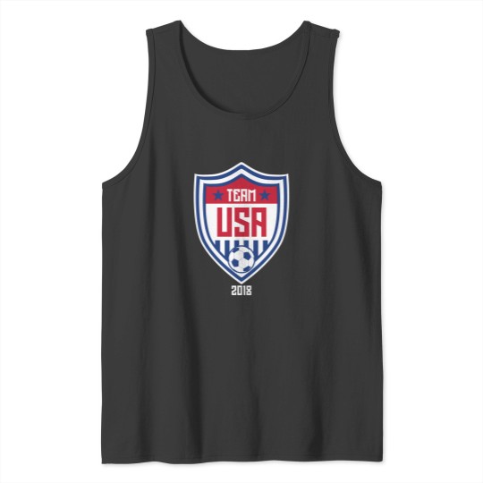 Discover 2018 Usa United States Soccer National Team Soccer Tee Tank Tops
