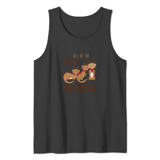 Discover All Of The Otter Reindeer Cute Otter Christmas T Shirt Tank Tops