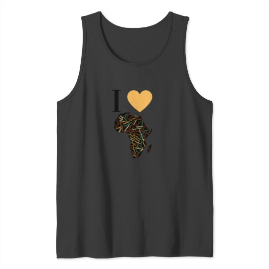 Discover I Love Africa Pays d Afrique in French Tank Tops