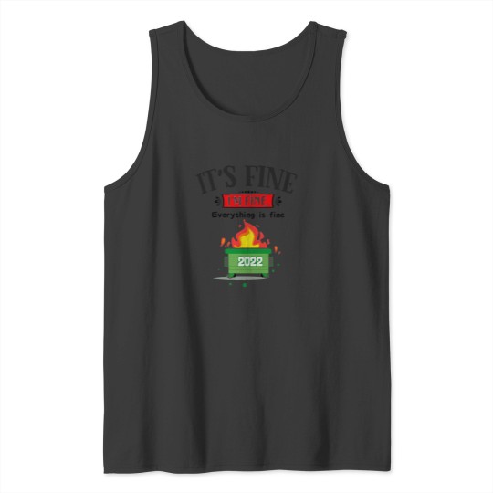 Discover Everything is Fine Holiday Tank Top 2022