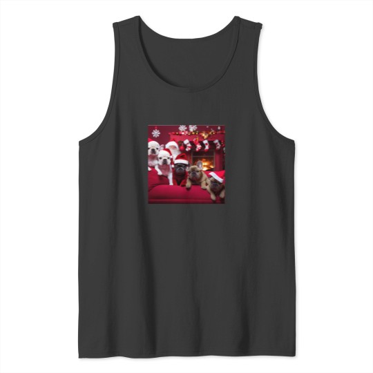 Discover Christmas Dogs French Bulldogs Special Christmas Edition 14 Tank Tops