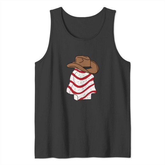 Discover Christmas Tree Cake Cowboy Tank Tops