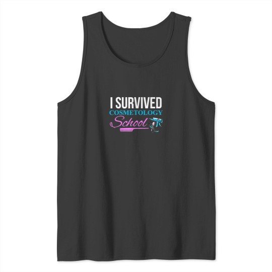 Discover Funny Cosmetology School Graduation Cosmetologis Tank Tops