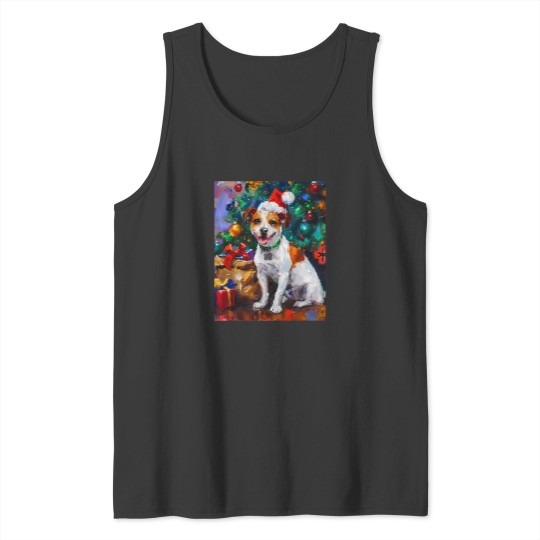 Discover Jack Russell Terrier Yuletide Greetings Tank Tops