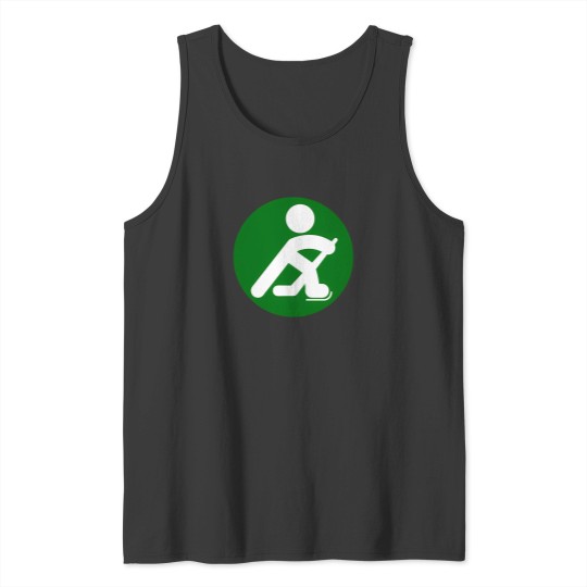 Discover Hockey Player Silhouette Tank Tops