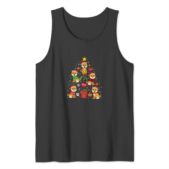 Discover Akita Dog Christmas Ornament Tree Tank Tops