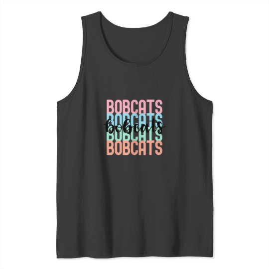 Discover bobcats team mascot school spirit game night Tank Tops
