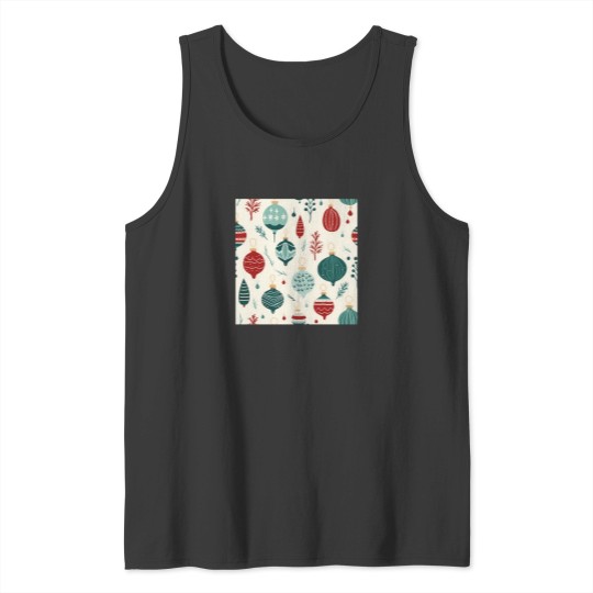 Discover Christmas Decoration Pattern Christmas Tree Balls Tank Tops