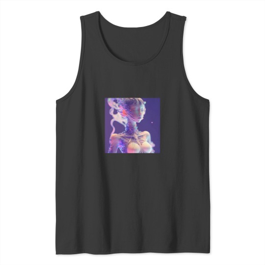 Discover Crystal mixed ceramic exoskeleton girl Tank Tops