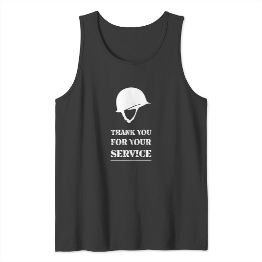 Discover Thank You For Your Service Patriotic Veterans Day. Tank Tops