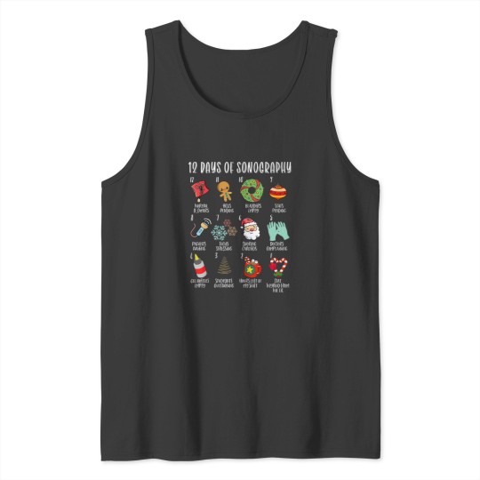 Discover 12 days of christmas sonography ultrasound tech holiday xmas Tank Tops
