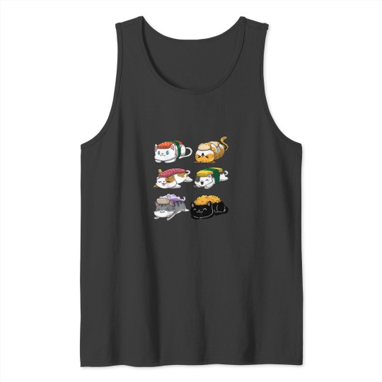 Discover Sushi Cats Sushi Lover Cat Lover Kawaii Anime Ne Tank Tops