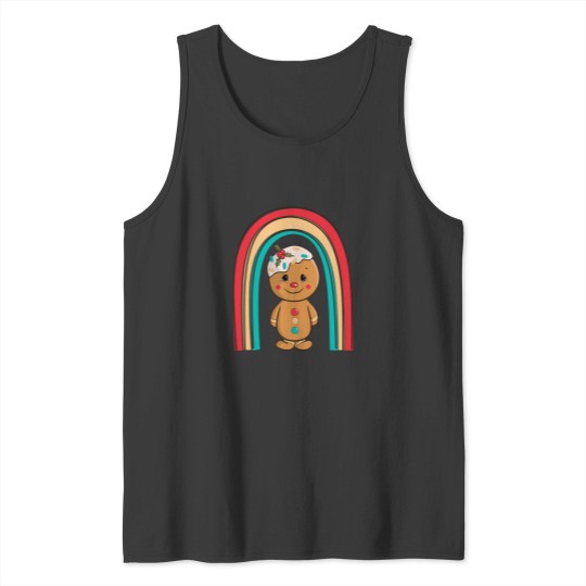 Discover Gingerbread Man Christmas Design Tank Tops
