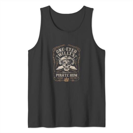 Discover One Eyed Willys Goon Cove Pirate Rum Tank Tops