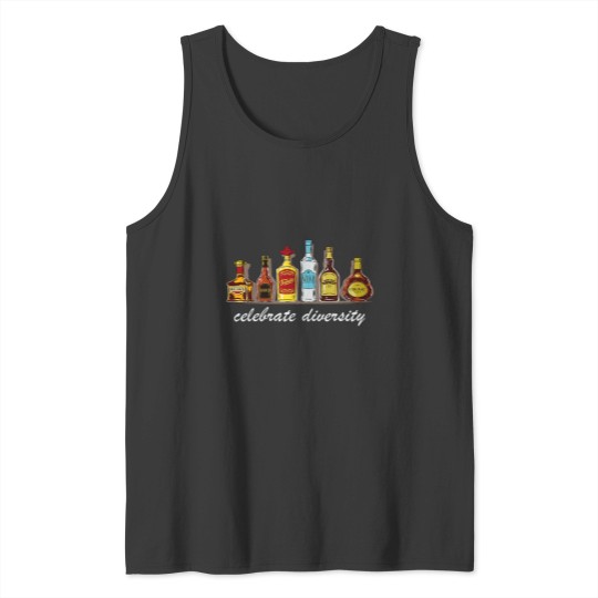 Discover Celebrate diversity liquor schnapps Funny drinking Tank Tops