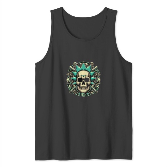 Discover Rick an Rickandmorty, Skull head Tank Tops