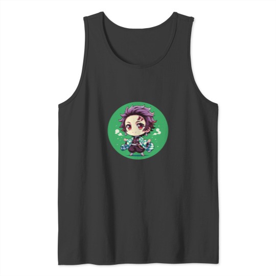 Discover Chibi tanjiror Tank Tops