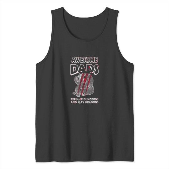 Discover Awesome Dads Explore Dungeons And Slay Dragons 2 Tank Tops