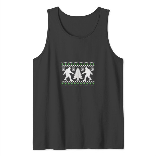 Discover Ugly Holiday BigfootS Christmas Sweater Tank Tops