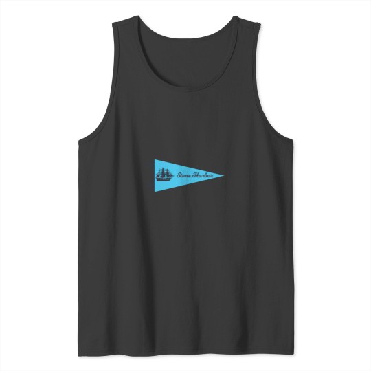 Discover Vintage Stone Harbor NJ Pennant Tank Tops