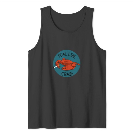 Discover Feal Like Crab - Hot Mulligan - With Background Tank Tops