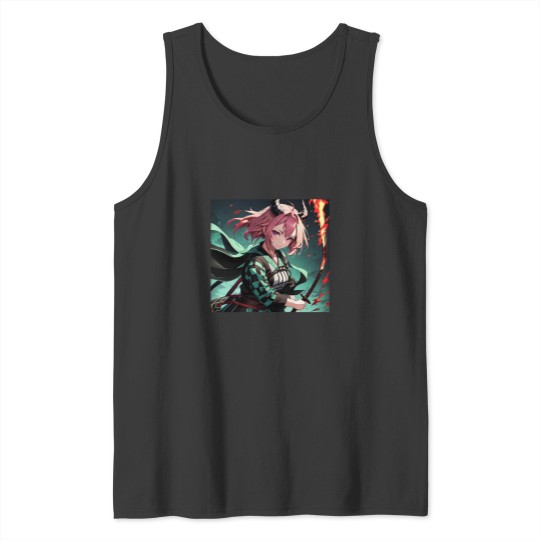 Discover Demon Slayerss Girl With swordss Tank Tops