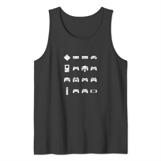 Discover Evolution Of Gaming White 1 Tank Tops