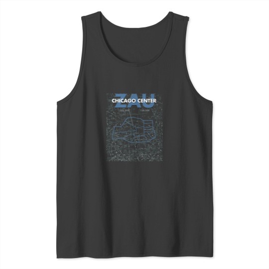 Discover ZAU Chicago Center Air Traffic Control ATC Artwork Active Tank Tops