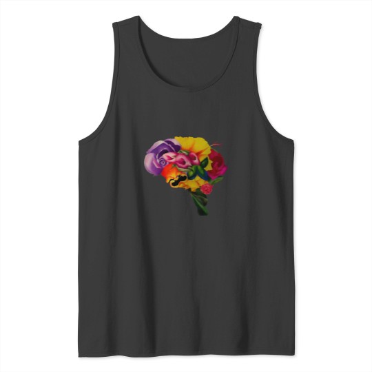 Discover Floral Brain Tank Tops