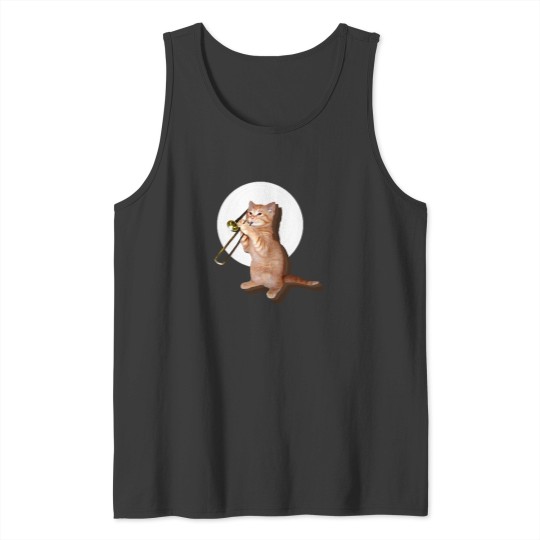Discover Trombone Cat Tank Tops