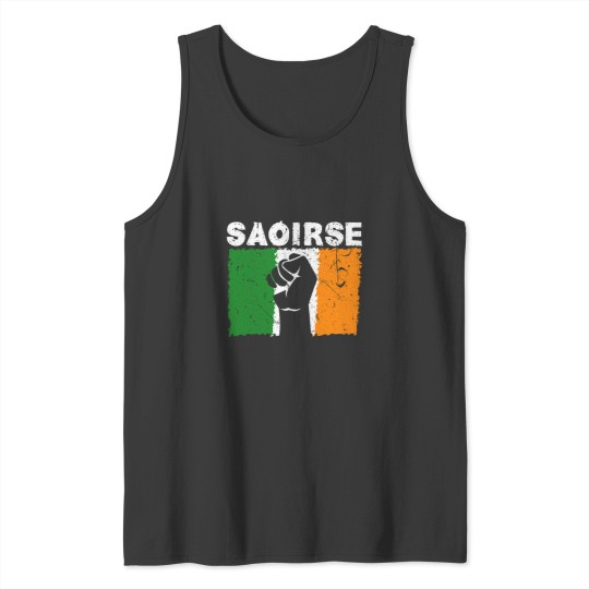 Discover Saoirse Irish Republican Conservative Capitalist Ireland Tank Tops