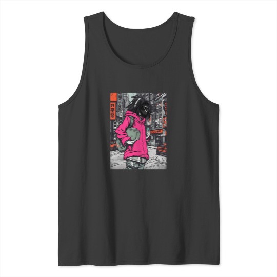 Discover Squid Cosplay Triangle Masked Man In The City 1 Tank Tops