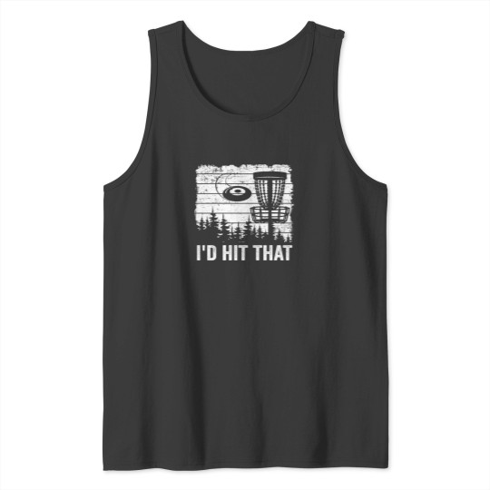 Discover ID Hit That Disc Golf Basket Player Disc Golf Tank Tops