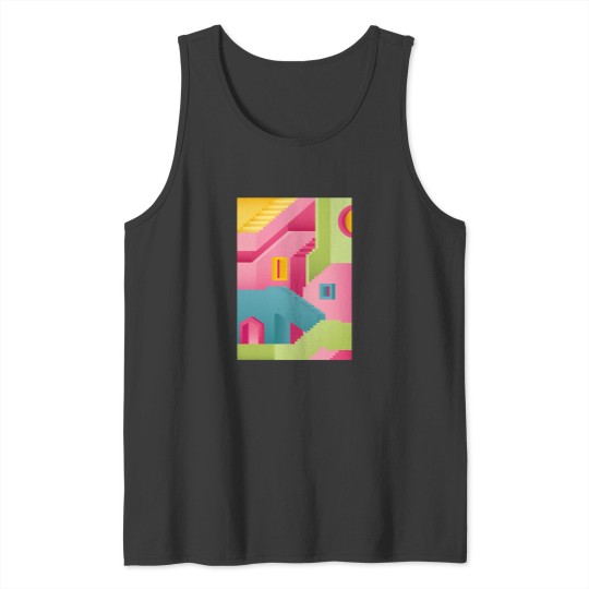 Discover sq game Poster Architecture Dcor Tank Tops