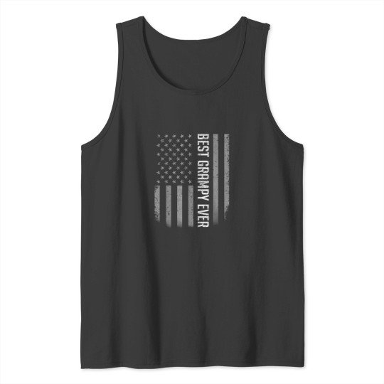 Discover Best Grampy Ever American Flag Gifts For Father Tank Tops