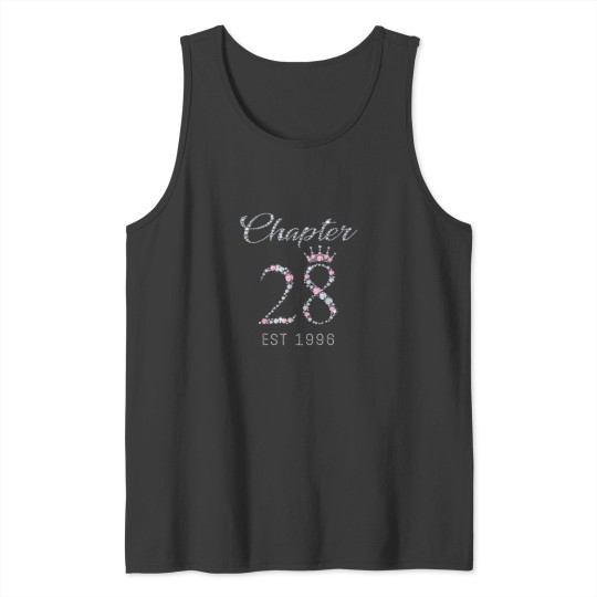 Discover Chapter 28 EST 1996 28Th Birthday Tee Gift For W Tank Tops