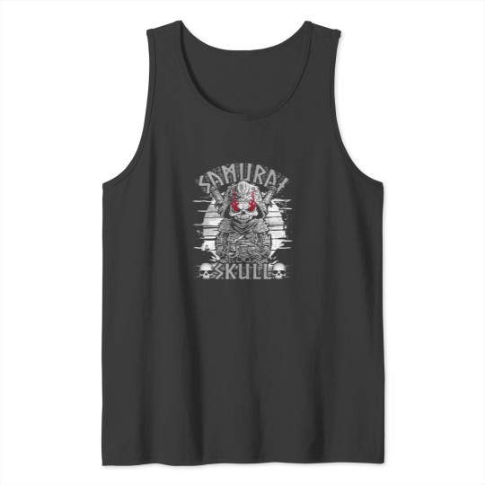 Discover Spirit Of The Samurai Skull   Funny Quotes Tank Tops