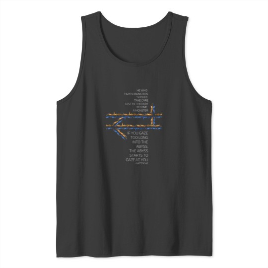 Discover He who fights with monsters Nietzsche Fantasy Tank Tops