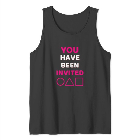 Discover Squid Cosplay Netflix Korean Drama Series  Movie Lovers   You Have Been Invited Tank Tops