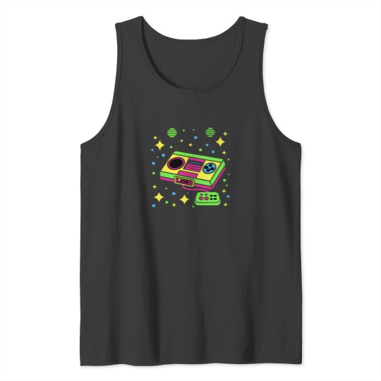 Discover 80S Old Game Console System 2 Tank Tops